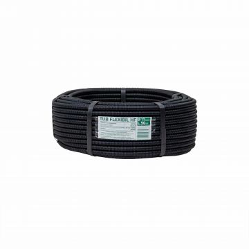 Tub flexibil, copex, din PVC fara fir de tragere, diametru 11mm, lungime 50m / EXT 10801