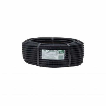 Tub flexibil, copex, din PVC fara fir de tragere, diametru 11mm, lungime 50m / EXT 10801