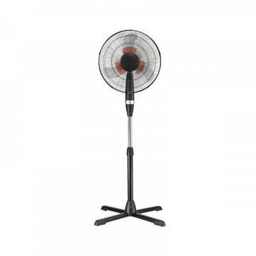 Ventilator cu picior, diametru 40cm, putere 60 W, palete duble, unghi inclinare reglabil, 3 trepte de viteza / ZLN 2331