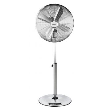 Ventilator inox cu picior, putere 50 W, cu 3 trepte de viteza, oscilatie automata, debit 6000mc/h, maner pentru transport facil, 4 pozitii de ajustare