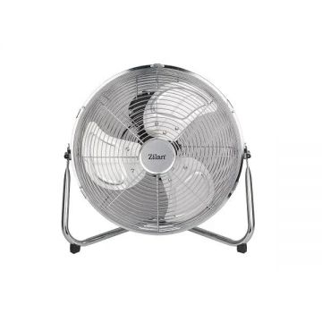 Ventilator rotund cu suport, 3 trepte de viteza, putere 50W, diametru 36cm, inox ZILAN / ZLN 2348