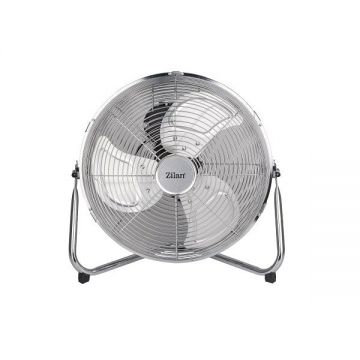 Ventilator rotund cu suport, 3 trepte de viteza, putere 50W, diametru 36cm, inox ZILAN / ZLN 2348