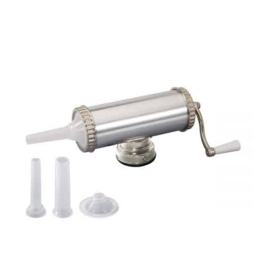 Aparat de umplut si facut carnati, Capacitate 2.5Kg, Aluminiu, 3 palnii incluse / ZLN 2577