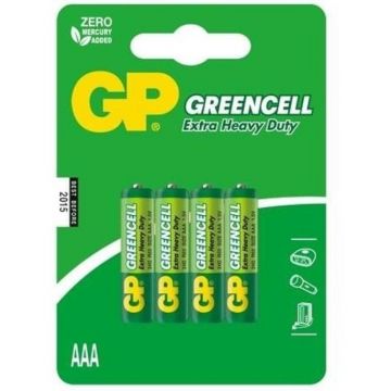 Baterie Zinc Carbon GP, R3, 4 Bucati