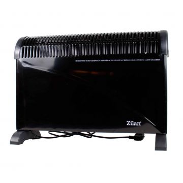 Convector electric podea 2000W, termostat reglabil 3 trepte, negru / ZLN 6843