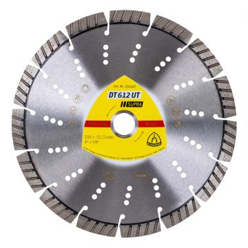 Disc diamantat de debitare Klingspor DT 612 UT Supra, 230x22.23mm / EXT 334047
