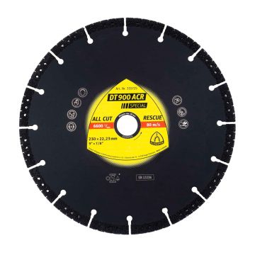 Disc diamantat de debitare Klingspor DT900 ACR 230x3.1x22.3mm / EXT 355725
