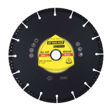 Disc diamantat de debitare Klingspor DT900 ACR 230x3.1x22.3mm / EXT 355725