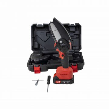 Mini fierastrau electric cu 2 acumulatori 24V, lant 4