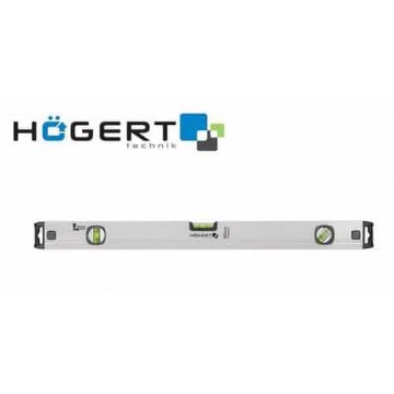 Nivela (boloboc) din aluminiu, 60cm, 3 bule, HOGERT / HT4M007