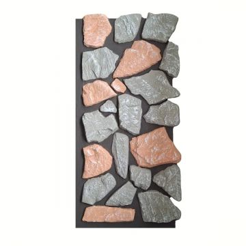 Panou decorativ 3D, efect piatră naturală, ultraușor, Naimeed D7571, pentru interior și exterior, 121x58x4cm, Multicolor