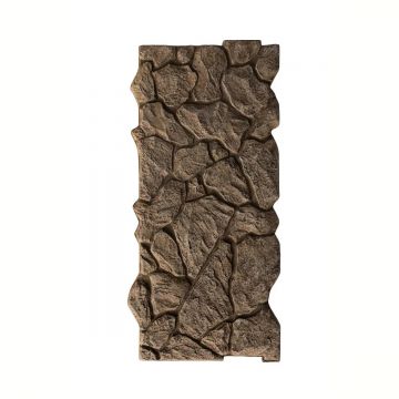 Panou decorativ 3D, efect piatră naturală, ultraușor, Naimeed D7573, pentru interior și exterior, 121x58x4cm, Maro