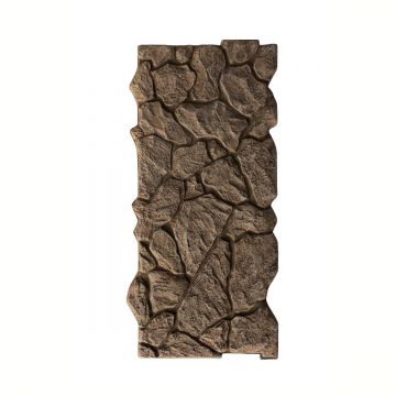 Panou decorativ 3D, efect piatră naturală, ultraușor, Naimeed D7573, pentru interior și exterior, 121x58x4cm, Maro