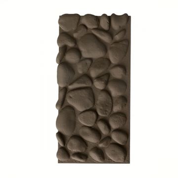 Panou decorativ 3D, efect piatră naturală, ultraușor, Naimeed D7578, pentru interior și exterior, 120x60x5.7cm, Maro inchis