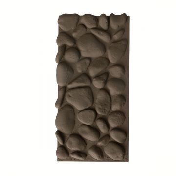 Panou decorativ 3D, efect piatră naturală, ultraușor, Naimeed D7578, pentru interior și exterior, 120x60x5.7cm, Maro inchis