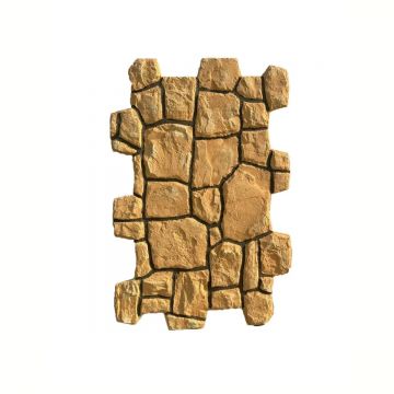 Panou decorativ 3D, efect piatră naturală, ultraușor, Naimeed D7582, pentru interior și exterior, 117x78x3cm, Bej cald