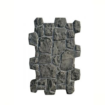 Panou decorativ 3D, efect piatră naturală, ultraușor, Naimeed D7584, pentru interior și exterior, 117x78x3cm, Gri inchis