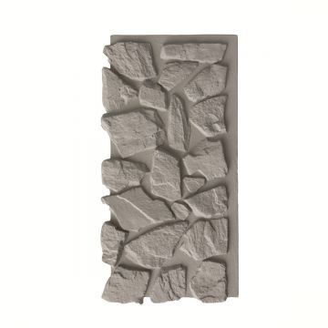 Panou decorativ 3D, efect piatră naturală, ultraușor, Naimeed D7598, pentru interior și exterior, 120x60x6cm, Gri