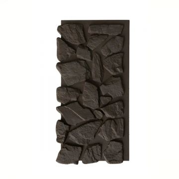 Panou decorativ 3D, efect piatră naturală, ultraușor, Naimeed D7601, pentru interior și exterior, 120x60x6cm, Negru