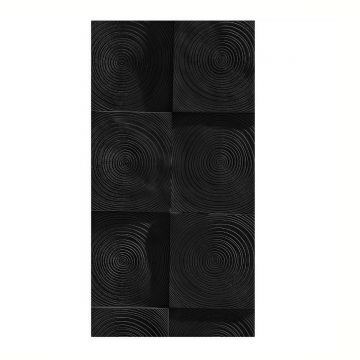 Panou decorativ 3D, imitatie lemn, ultraușor, Naimeed D7590, pentru interior și exterior, 120x60x2cm, Negru