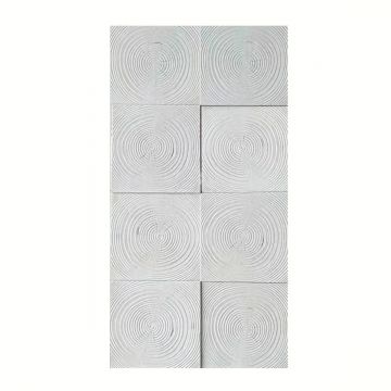 Panou decorativ 3D, imitatie lemn, ultraușor, Naimeed D7591, pentru interior și exterior, 120x60x2cm, Alb