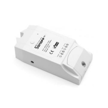 Releu Wireless 16 Amperi, Wi-Fi 2.4GHz, un canal si intrare senzor umiditate/temperatura SONOFF TH16