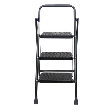 Scara metalica cu 3 trepte late, pliabila negru Z-TOOLS / ZTS 8087