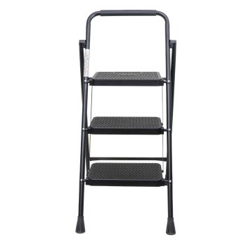 Scara metalica cu 3 trepte late, pliabila negru Z-TOOLS / ZTS 8087