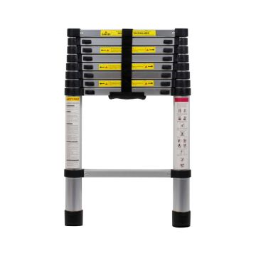 Scara telescopica de aluminiu, 1 tronson, 9 trepte, 2.6 m lungime / ZLN 3162