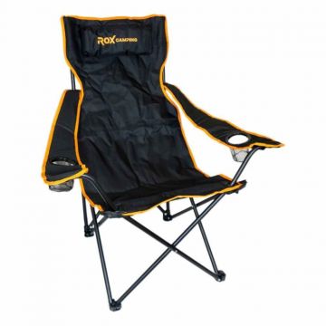 Scaun pliabil pentru camping ROX Wood 153CAMP0315, 820 x 570 x 940 mm