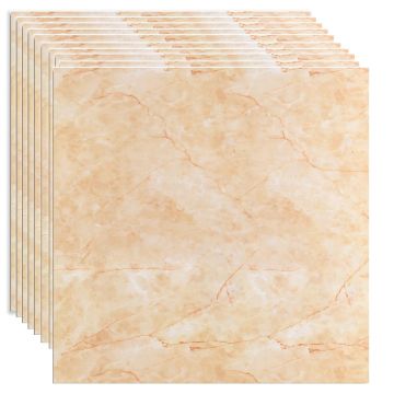 Set 10 panouri decorative, Autoadeziv, suprafata acoperita 3.6 mp, Naimeed D3509, 60x60 cm, Marmura Bej