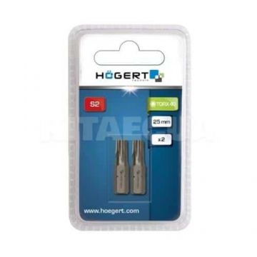 Set 2 bucati, bit-uri pentru surubelnita, TORX 40 SLIM, 25mm HOGERT / HT1S367
