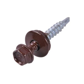 Set 250 bucati suruburi autoforante cu cap hexagnal si saiba, 4.8x35mm Z-TOOLS / OD-48035T8017