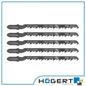 Set 5 bucati lame pentru fierastrau electric, HOGERT 6TPI, 100mm / HT6D659