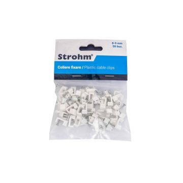 Set 50buc cleme de fixare 8-9mm STROHM, Z-TOOLS / SM-CHF-9