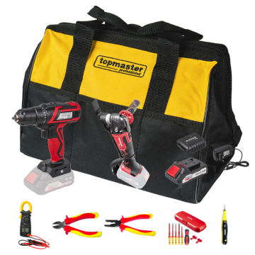 Trusă profesională pentru electricieni echipata cu 14 unelte