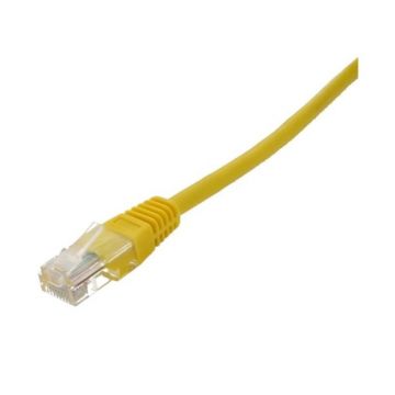 Cablu UTP, Cat 5e, Patch Cord, 10 m, Galben, Well