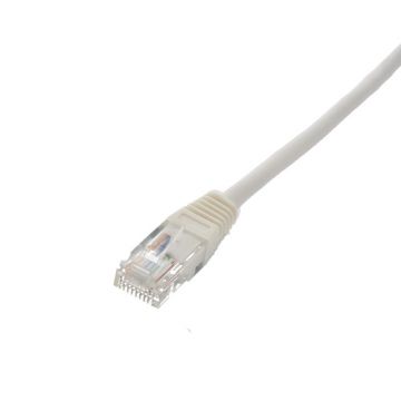 Cablu UTP Well, cat 5e, Patch Cord, 2m, Alb
