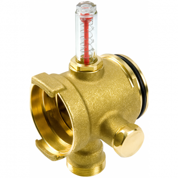 Colector modular Giacomini R53MMY006, cu debitmetru si vana de reglaj DN32 B.18, pentru instalatii incalzire si racire