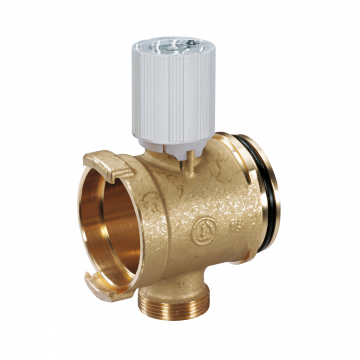 Colector modular Giacomini R53VMY006, cu valva de inchidere, DN32, conexiune rapida, pentru instalatii HVAC