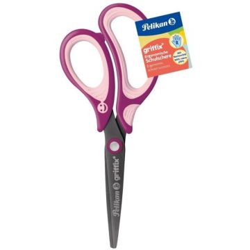 Foarfeca Griffix pentru Dreptaci, Varf Ascutit, 15 cm, Manere Ergonomice, Sweetberry, Vrac