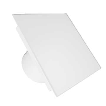 Panou decorativ din sticla VentEurope PAGM4 5W, compatibil cu ventilatoarele EON, 179x179 mm, design modern, Alb mat