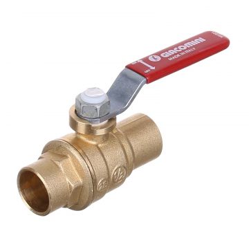 Robinet apa de trecere Giacomini, D18 mm, levier, pentru lipire teava de cupru