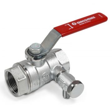 Robinet cu bila Giacomini R250SX006, cu golire, 1 1 4   filet interior, pentru instalatii incalzire racire