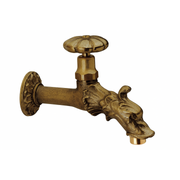 Robinet de gradina Remer Rubinetterie 202MA, montaj exterior, alama, ventil, filet 1 2  , adaptor furtun 3 4  , finisaj cromat