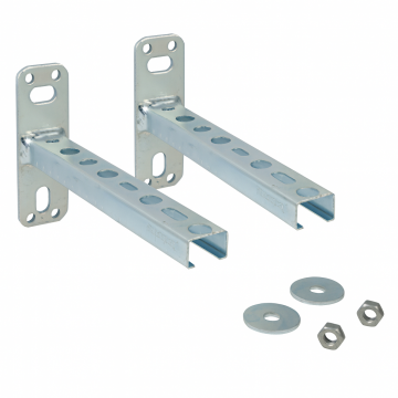 Set console metalice de perete Giacomini R588SEY01, pentru distribuitor cu saibe si piulite incluse