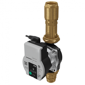 Set pompa de circulatie si kit distantier Giacomini P76WHPIY001, pompa de circulatie Wilo 25-180 7, cu robinet cu bila si supapa de sens