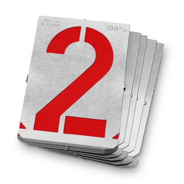 Set sabloane vopsire cifre Gravurem 7002000Z, 200 mm, 10 piese