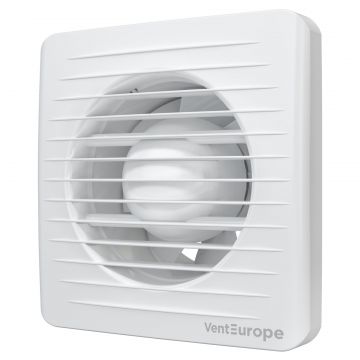 Ventilator baie VENTEUROPE CLASSIC100BDT, 100 mm, 97 mc h, alb, IP24