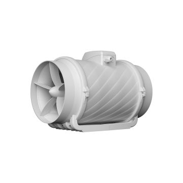 Ventilator de canal VentEurope MONSOON2002SP, diametru 198.5 mm, debit 1100 m³ h, 105W, IP44, 2 viteze, motor cu rulmenti, Gri